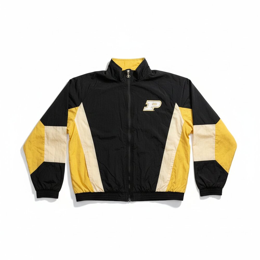Vintage Purdue University Colorblock Windbreaker Jacket